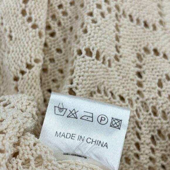 Mes Demoiselles Paris Bonnie Cream Crochet Knit Top - Picture 9 of 9